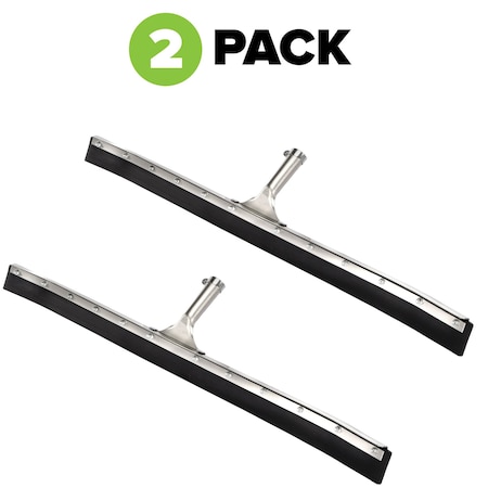 Alpine Industries Industrial Duty Curved Floor Squeegee, 36", PK2 ALP443-36-2pk